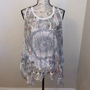 Belle France Lace Tank Too